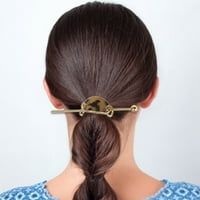 Cellulose kose za kosu Metalne dlake PINS Žene Djevojke Ponytail Vintage Lady Elegantna frizura Geometrijska