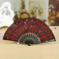 Labakihah Kineski stil Dance Wedding Party Clace Silk Folding Ručno održana cvijeće Božićni ukrasi