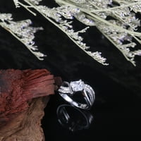 Božićni ponude Shopeessa Božićni pokloni Nakit atmosferski kvadrat cirkon koktel party prsten za muškarce i žene univerzalna narukvica za prstena na klirensu