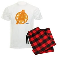 Cafepress - Avengers Endgame Orange Logo - Muška svjetlo pidžama