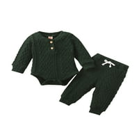 Dvokrevetna pantalona za dvostruke pantalone, džemper s dugim rukavima jesen topla kućna odjeća