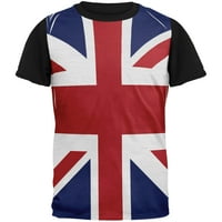 Britanska zastava Union Jack svu majicu MENS Black Back Majica