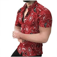 Muška majica Clearence Plus Veličina Havajska odjeća za plažu Ljetna boho košulja
