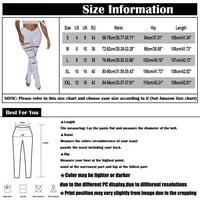 Ženske modne mikro hlače tanke rippene casual pantalone Grey XXL