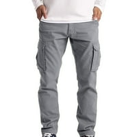 Muške dukseve Ležerne prilike ravne ljetne multi džepke muške hlače kombinirane pantalone muške hlače
