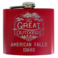 American Falls Idaho Laser ugraviran Istražite otvoreni suvenir oz Oz nehrđajući čelik oz
