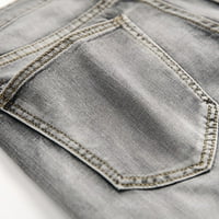 Homodles Muške labave traper kratke hlače - Ležerne kratke hlače Sive veličine 3xl