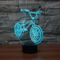 Noćna svjetlost 3D LED kreveta BM noćni svijetli bicikl oblik USB stol svjetiljka u boji promjena bicikla