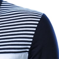 DTIDTPE Blazer jakne za muškarce, proljeće i ljetnu patchwork košulju za patchwork s rever s muškim