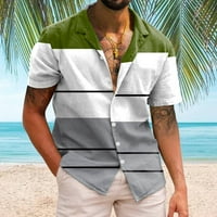Muškarci Ležerne prilike kratkih rukava Summer Shortwt Neck 3D Odštampane košulje Modne top bluze Košulje