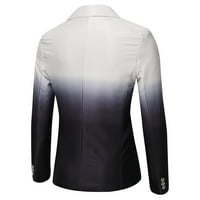 Cleariance Muške ležerne jakne za bluže jakne s dugim rukavima Otvoreno prednja sportska jakna Elegantna