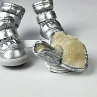 Monfince setovi tople malene pasene čizme, kućni ljubimci casual cipele otporne na klizanje vodootporne