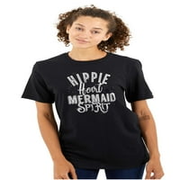 Hippie Heart Mermaid Sprit Dobre vibracije Ženska grafička majica Tees Brisco Brends S