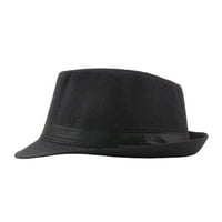 Temacd Fedora šešir Široka BRIM-a Zaštita od sunca Čvrsta boja Panama Cap Boater Ljetna plaža Sunhat za odmor