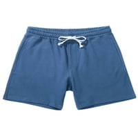 GLONME MENS Čvrsta boja Classic Fit Plaže Kratke hlače Baggy Gym Summer Kratke hlače Mid struk Jogger Dno Beachwear odjeća