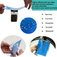 Ljepljivi Fly Trap papir dvostruko bodljive plave zamke voćne muhe lupi Insekt Glue hvatač