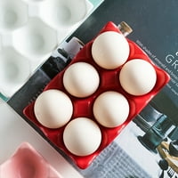 GRIDS Keramički držač jaja, pileći ladici jaja, organizator za skladištenje jaja za displej hladnjača