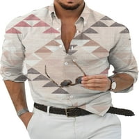 Leuncero Men Casual majice Havajska rever za bluza 3D digitalni ispis Okrenite ovratnik TEE CHJ-NSCS-JH