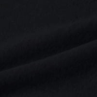 Sngxgn ženske dukseve obloženi ovratnik pulover Solidan stilski labavi fit casual pulover vrhovi grafički