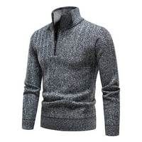 Simplmasygeni Muška kapuljača za mirnu jaknu za muškarce Plus veličine Dugi rukav kaput casual zimski modni džemper pulover runo