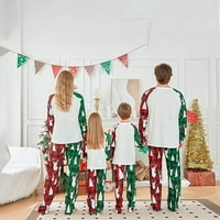 Springcmy božićne pidžame za obiteljski božićni PJS Usklađivanje setova božićno drvce Top plažene hlače Holiday Xmas Pajamas Set za spavanje
