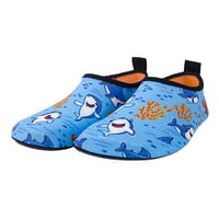 Leuncero Kids Beach cipele protiv klizanja s kliznim cipelama na aqua čarape Prozračne bosonožne lagane lagane boje brzo suho plava 6,5c-7c