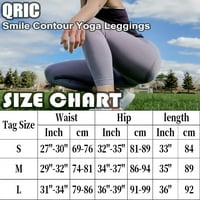 Žene Bešavne tajice Smile Contour High Struk Workout Teret Yoga Hlače Vital Tummy Control Active odjeća