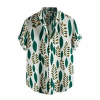 Cuoff Hawaiian Odjeća za odmor Muška modna etnička kratka rukava casual tiska Havajska majica majica