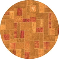 Ahgly Company u zatvorenom okruglim patchwork-om narandžasti prelazne prostirke, 7 'runda