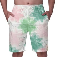 Kingque Muške Slim Fit Quick Suwim Swim Shorts Trunks Muške cvjetne kratke hlače, Muški ljetni modni Ležerni Havajski stil