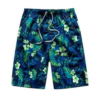 Wozhidaoke muški šorc plaže kratke hlače Ljeto pet bodova na otvorenom za brzo sušenje radne hlače za muškarce muške plivanja trupa zelena l