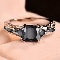 Nakit za žene Retro moda Nacionalni stil Boja Big Gem Nepravilna geometrijska prstena za geometrijsko prstena za žene i djevojke Slatki prsten Trendi nakit za nju