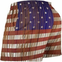 Muška vintage-retro-američka zastava-drveni uzorak brzo suho ploče s mrežnim oblogom kupaćim košnicama