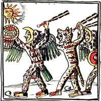 Aztec Warriors, Code Florentirence, Poster 16. veka Ispiši izvor nauke