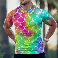 Rainbow Vage Muška majica kratki rukav Ležerna polo majica Tee majice vrh