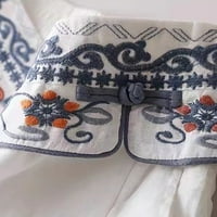 Ocivier ženske hlače za žene Ljeto tanke stila Hlače etničke stile Retro ravno casual pantalone posteljine