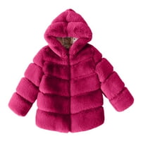 Jakne Djevojke 4T Djevojka snježni kaput Toddler Djevojke Jakna Jesen Modna zimska mališana Kids Kids ovratnik Soild Jackets Topla kapuljača za madnjak