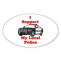 Cafepress - Podrška lokalnoj policijskoj naljepnici - naljepnica