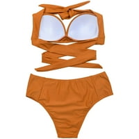 ERSAZI Clearsance Bikini setovi za žene Žene Split Split Slitko čelični kupaći kostim kupaći kostim