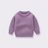 Djeca djece Dječje dječje pulover pulover džemper jesen zimska bluza vrh za djevojke za bebe odjeću