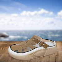 Ženske sandale Meke bijele cipele ravne sandale za unutarnji dnevni list na otvorenom 40