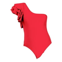 Dno kupaćih kostima za žensku kostimu spojene jedno-ramenu srušio kupaći kostim i američki dam kupaći