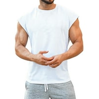 Mens tenk na vrhu teretane bodybuilding stringer workout mišićni fitness majice bez rukava za muškarce