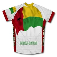 Gvineja Bissau zastava za biciklizam kratkih rukava za muškarce - veličina L
