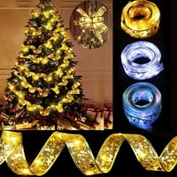 6.6ft Božićna vrpca LED svjetla Dvostruka sloja bakrene žice vrpce lukovi bajke svjetla za vjenčanja Novogodišnji ukrasi božićnog drveta