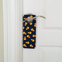 Slatki narandžasti bomboni kukuruzni uzorak plastični znak za vešalicu vrata