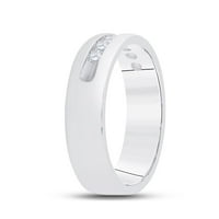 14k bijelo zlato okruglo Diamond Wedding Jedinstveni redni prsten CTTW