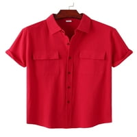 Muns džepovi košulje Havajska uredska majica rever na vratu Okrenite košulju za dnevni list ovratnika