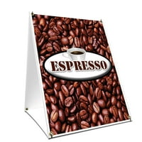 -Fame pločasti espresso znak sa grafikom sa svake strane