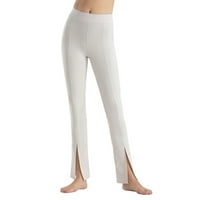 Vedolay ženske hlače hlače za žene casual široke noge vrećaste ljetne čvrste vinske pantalone, bijele